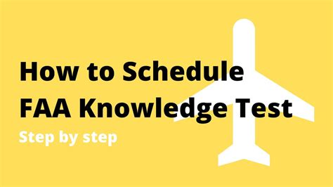 faa knowledge test scheduling